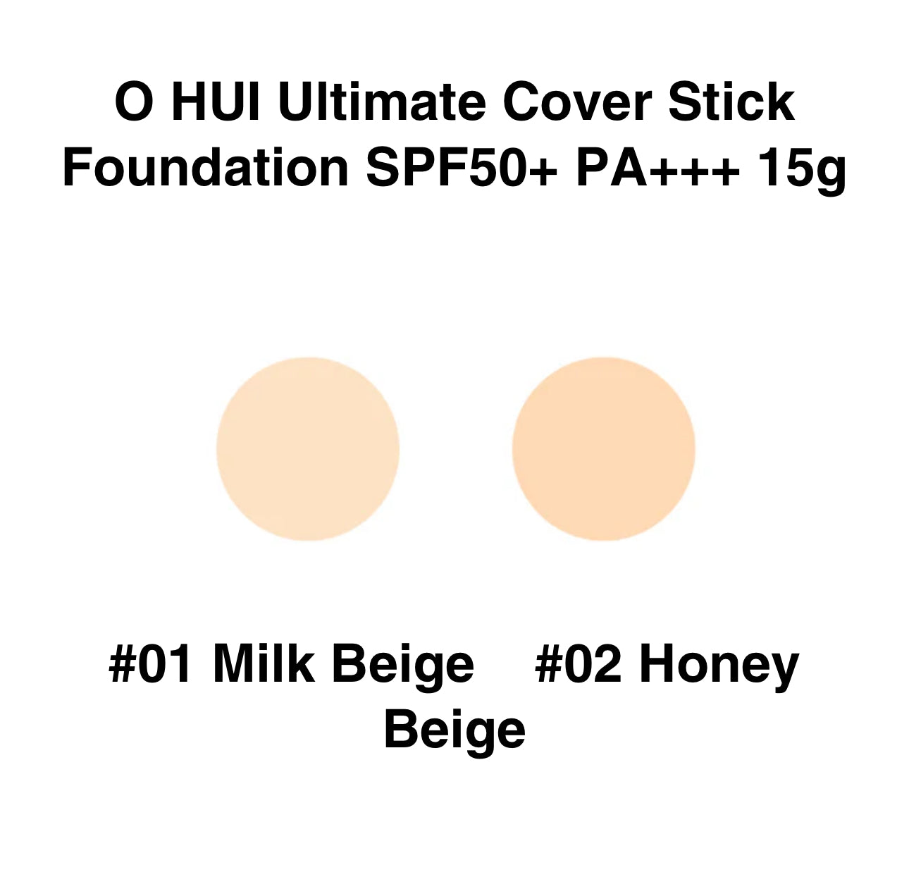 O HUI Ultimate Cover Stick Foundation  Special Set 01 Milk Beige